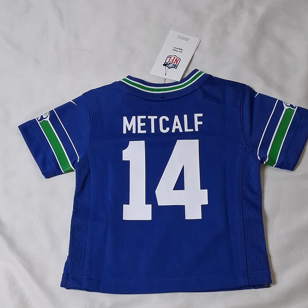 Nike Kids Seattle Seahawks #14 Metcalf Football Jersey - Picture 2 of 4